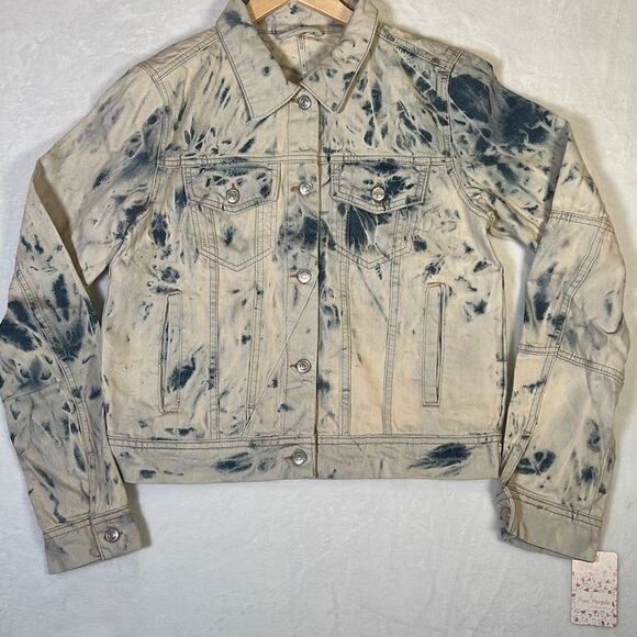 Free People Rumors Denim Jean Jacket- NWT- Women Medium - Picture 10 of 11